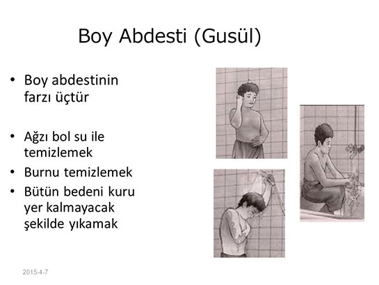 Boy Abdestin Farzlar