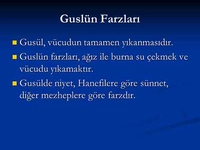 Guslün Farzları Nelerdir?