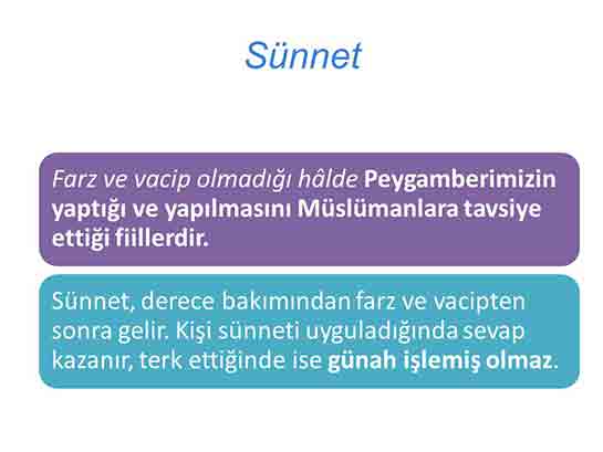 Farz Vacip Sünnetler Nelerdir?